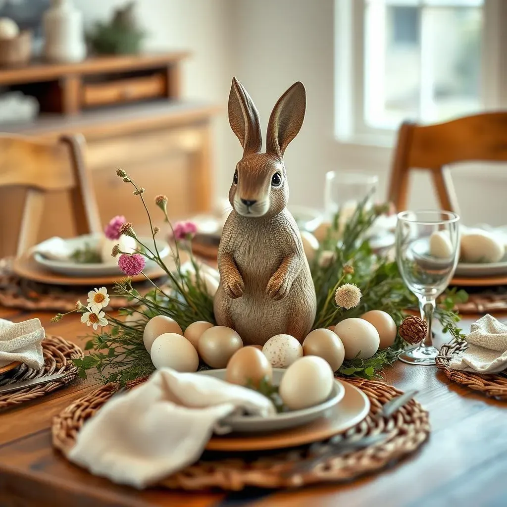 Adding Farmhouse Flair:  Decorative Elements for Your Easter Table