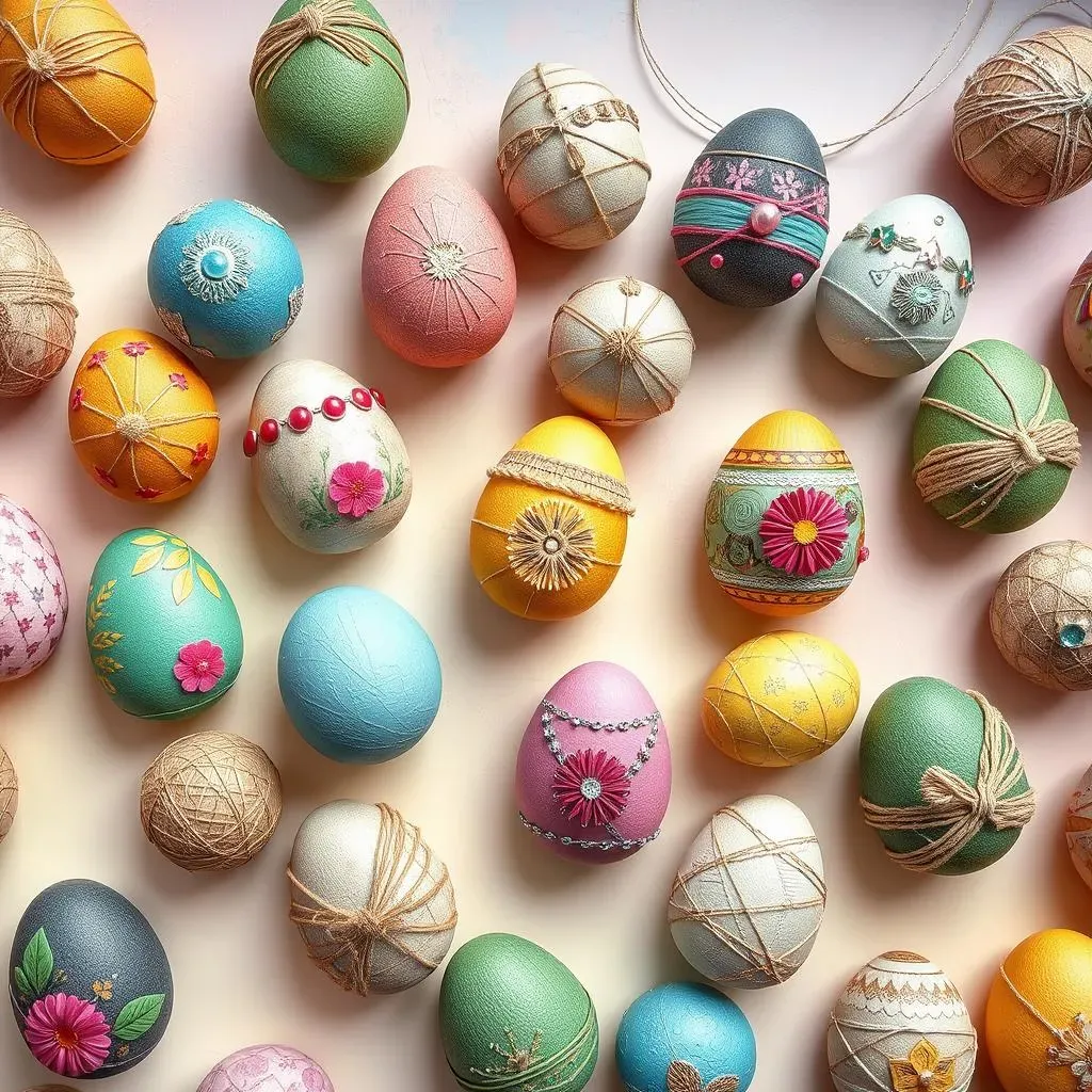 Creative Ideas for Decorating with 36 Egg Shaped MDF Printed Easter Wall Decor