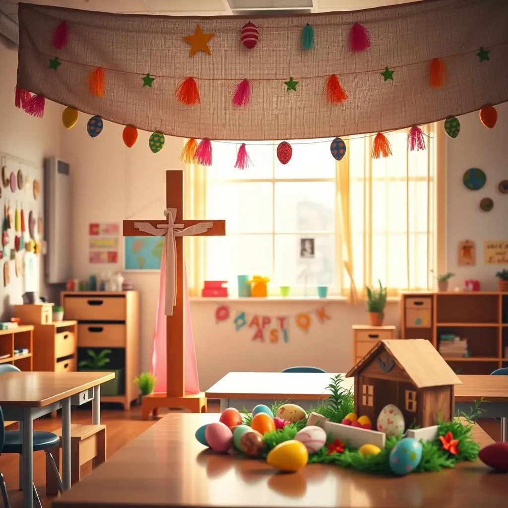 DIY Religious Easter Classroom Door Decorations for All Skill Levels