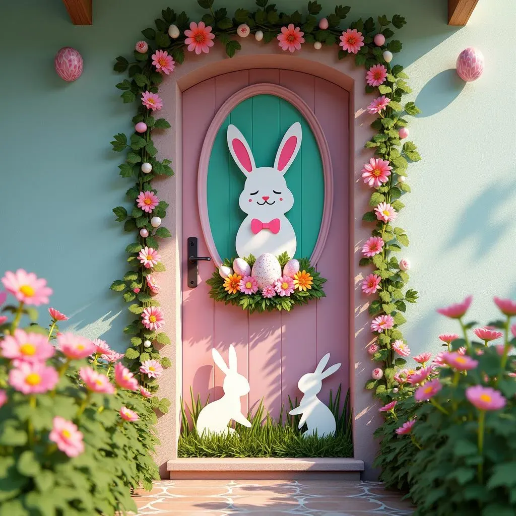 Easter Bunny Door Decorations for Every Space: From Classrooms to Front Doors