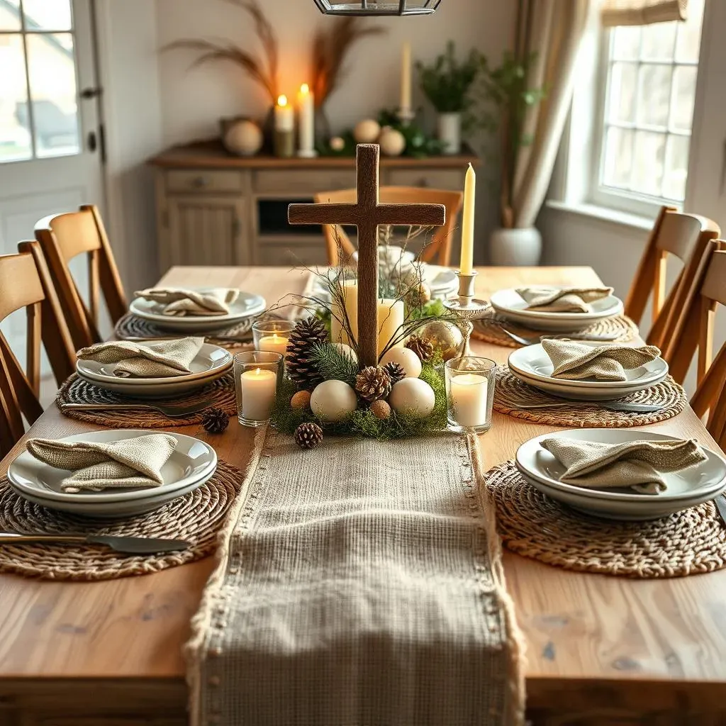 Rustic Charm & Religious Reflections: Unique Easter Table Decor Styles
