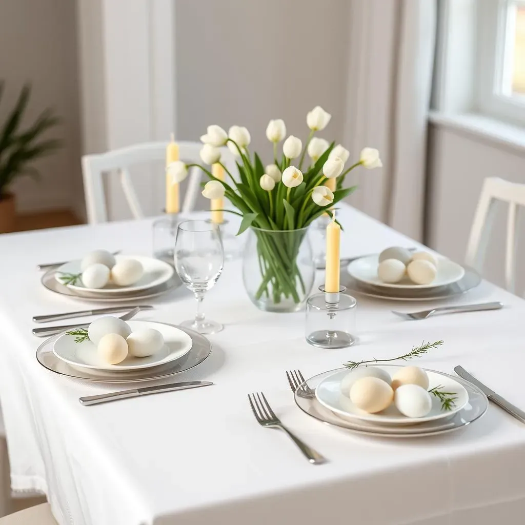 Simple & Chic Easter Table Settings: Minimalist Magic