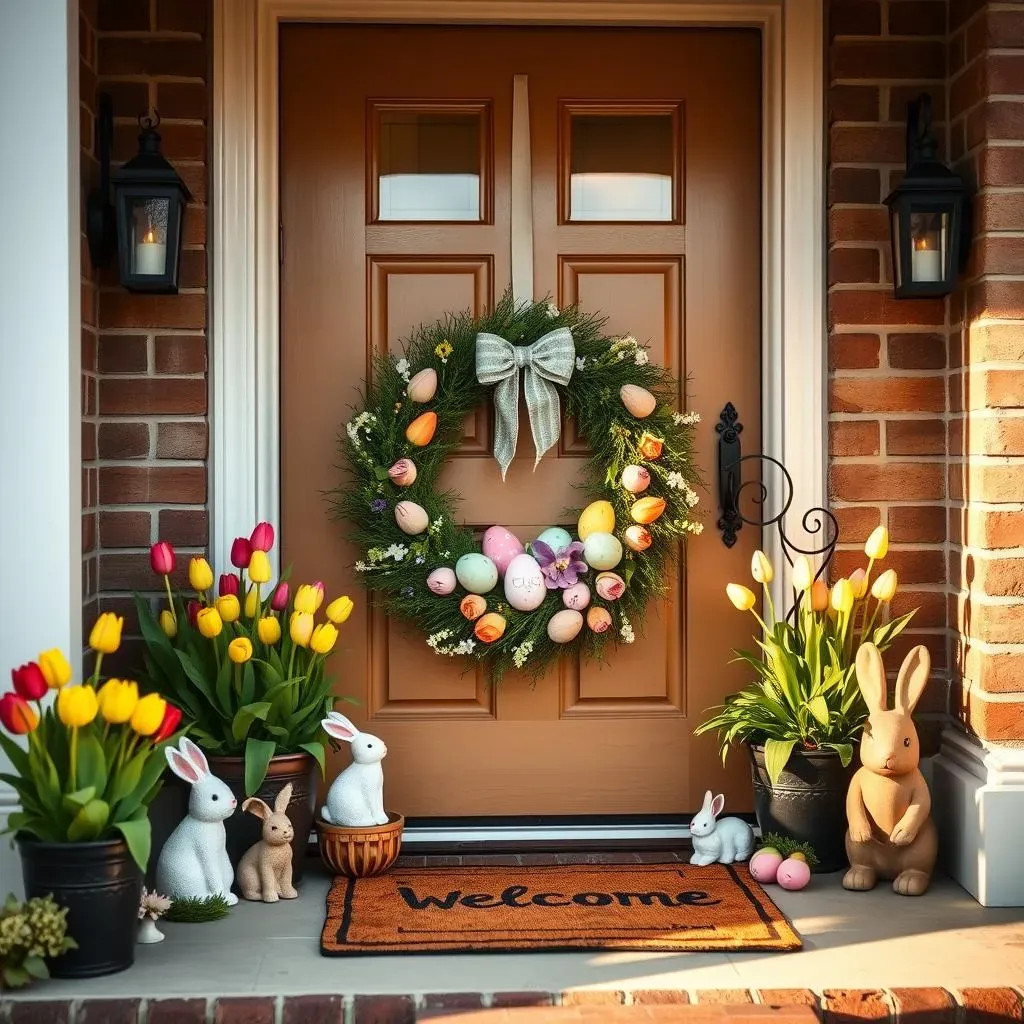 Styling Your Front Door Easter Wreath Decorations for Maximum Impact